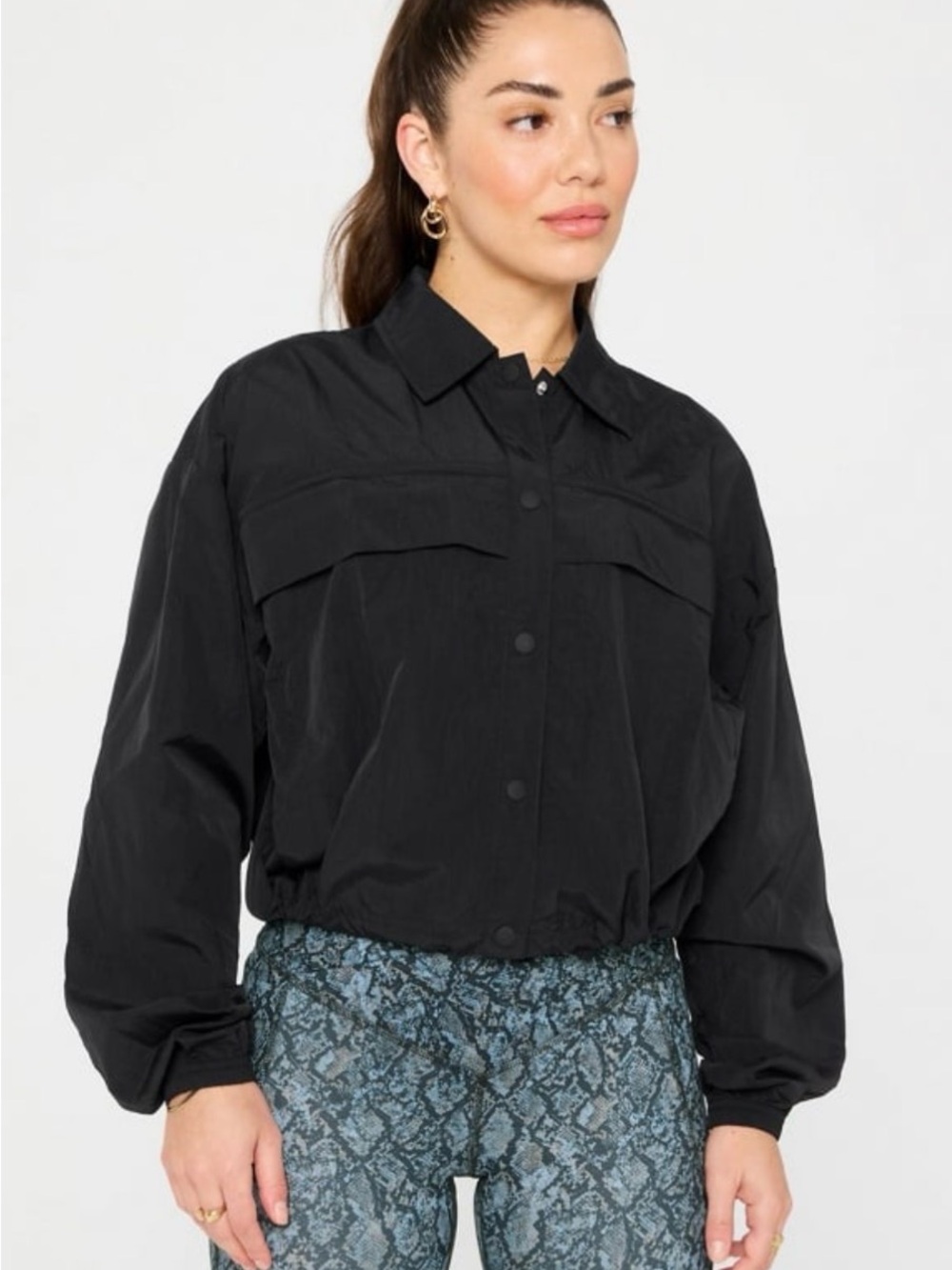 Fabletics Quintessential Cropped Cargo Jacket - Size S
